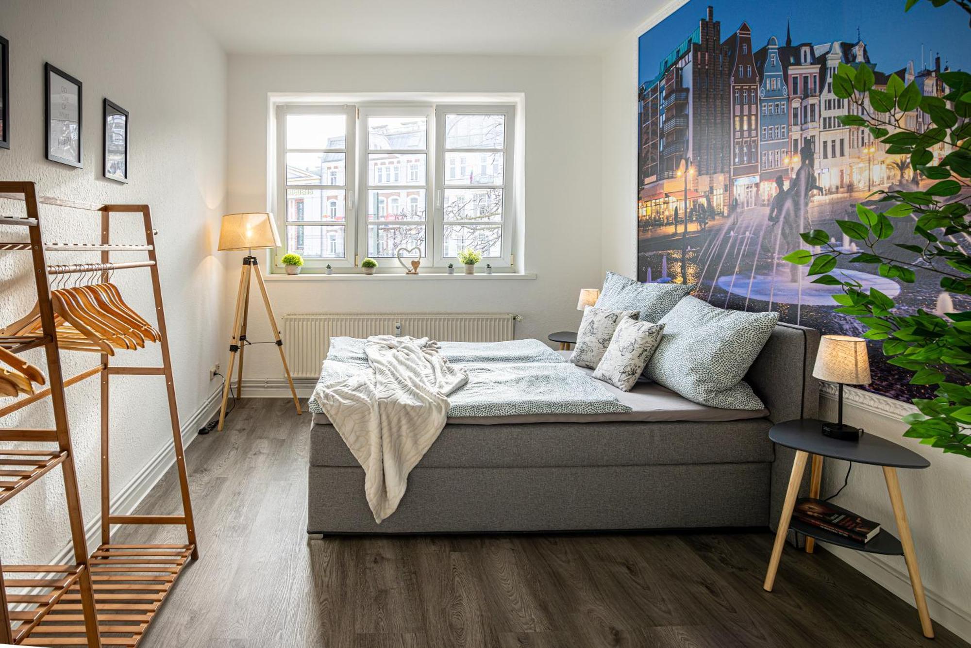 Luxus City Apartment Sauna Balkon Kueche Zentral Rostock Exteriér fotografie